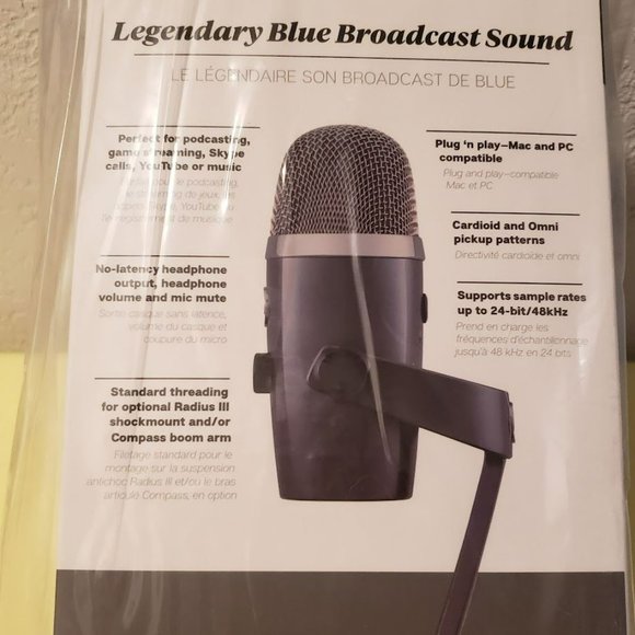 Blue Yeti Nano Premium USB Mic for Recording and Streaming - Gray New - Picture 2 of 4